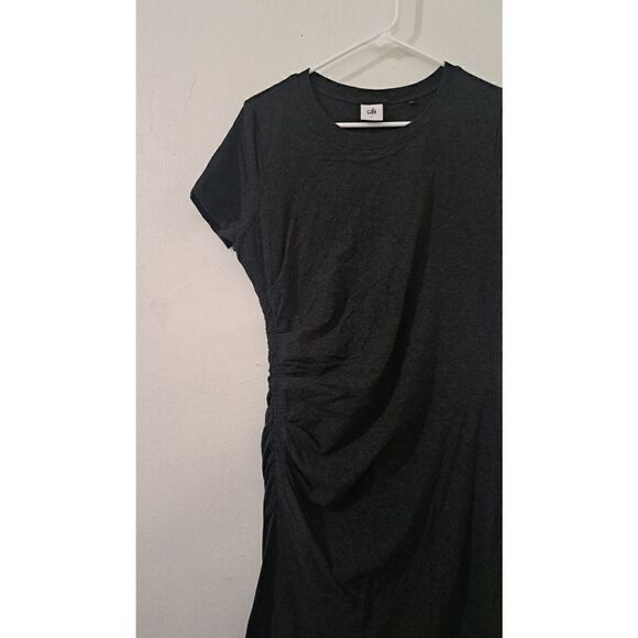 Cabi Womens Large Soft Stretch Knit Flare CASUAL EVERYDAY day dress Gray - Picture 3 of 8